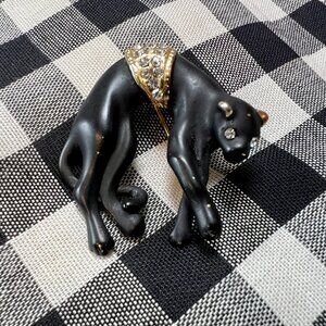 Vintage Black Panther Brooch/Pin